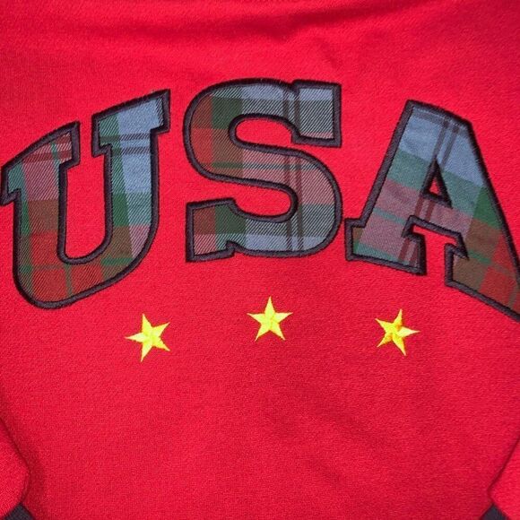Vintage crewneck sweatshirt with USA front design on a New Moves tag size Large - Picture 4 of 4